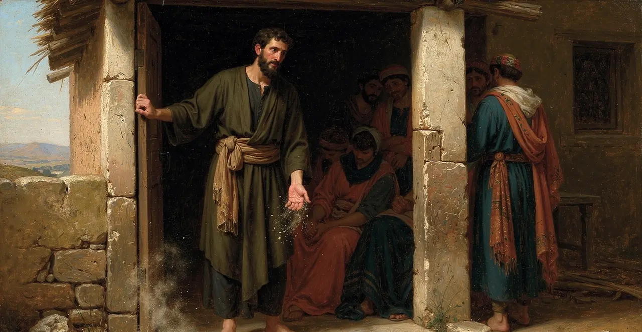 Matthew 10:13-17 — Matthew, oil painting · TruthPrints