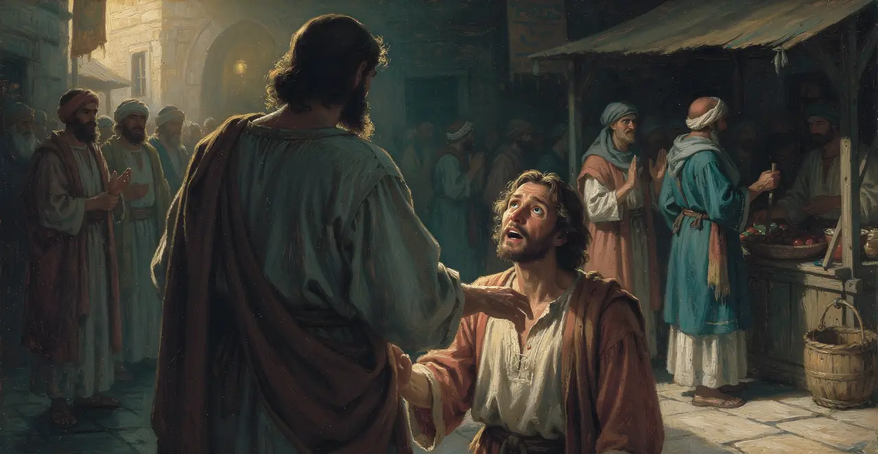 Matthew 12:22-26 — Matthew, oil painting · TruthPrints