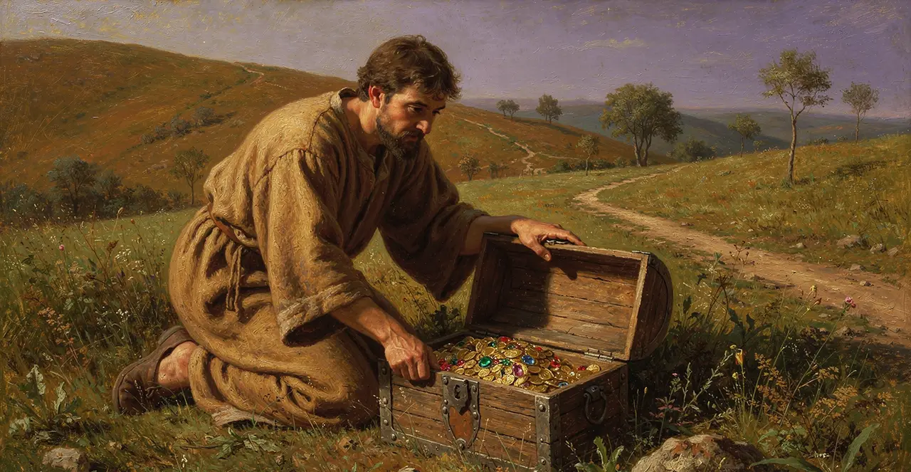 Matthew 13:44-47 — Matthew, oil painting · TruthPrints