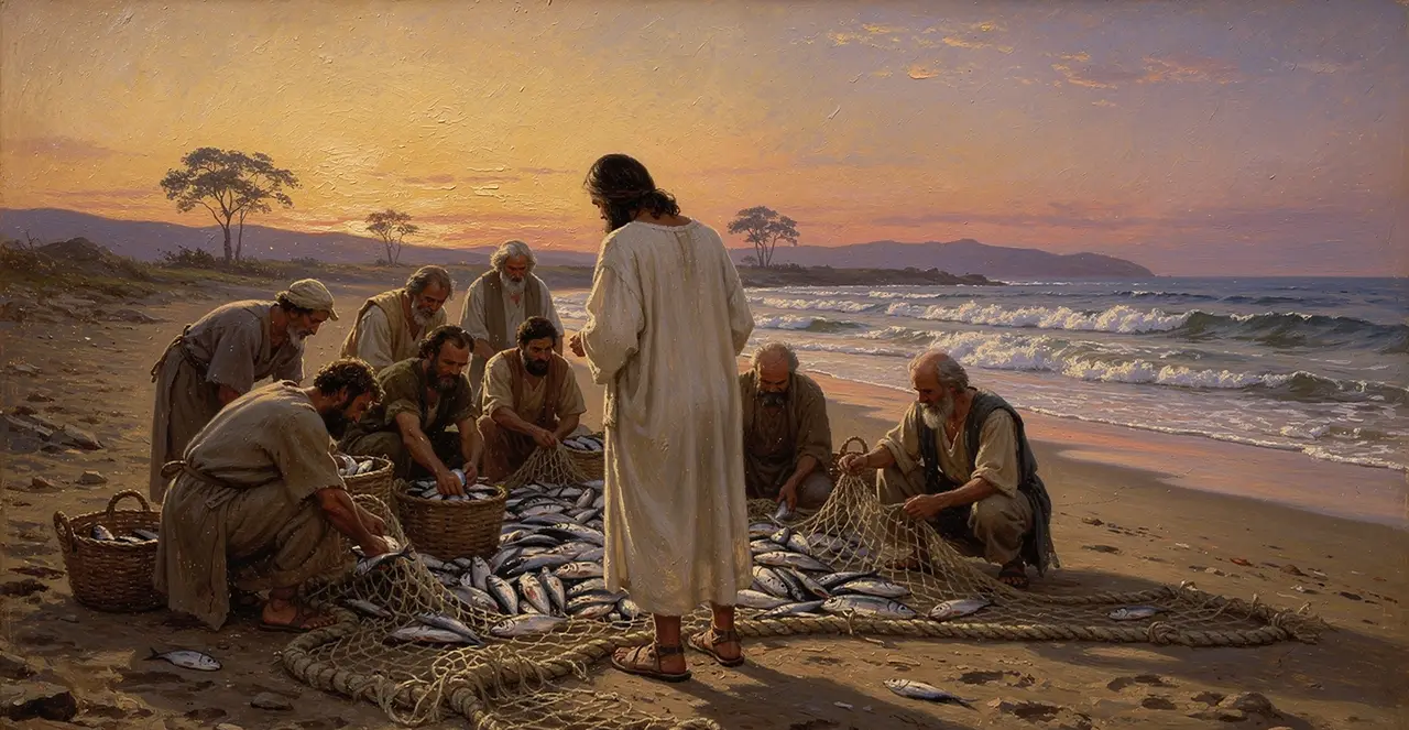 Matthew 13:48-51 — Matthew, oil painting · TruthPrints