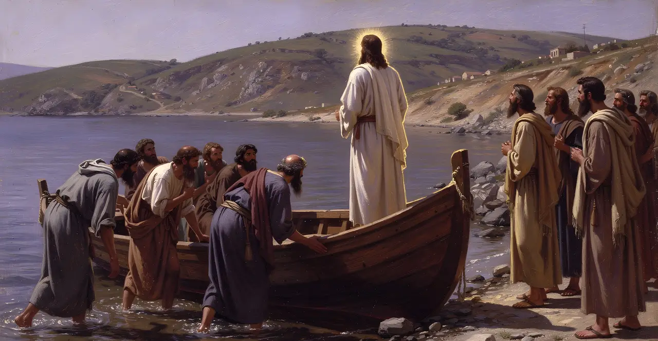 Matthew 14:33-36 — Matthew, oil painting · TruthPrints