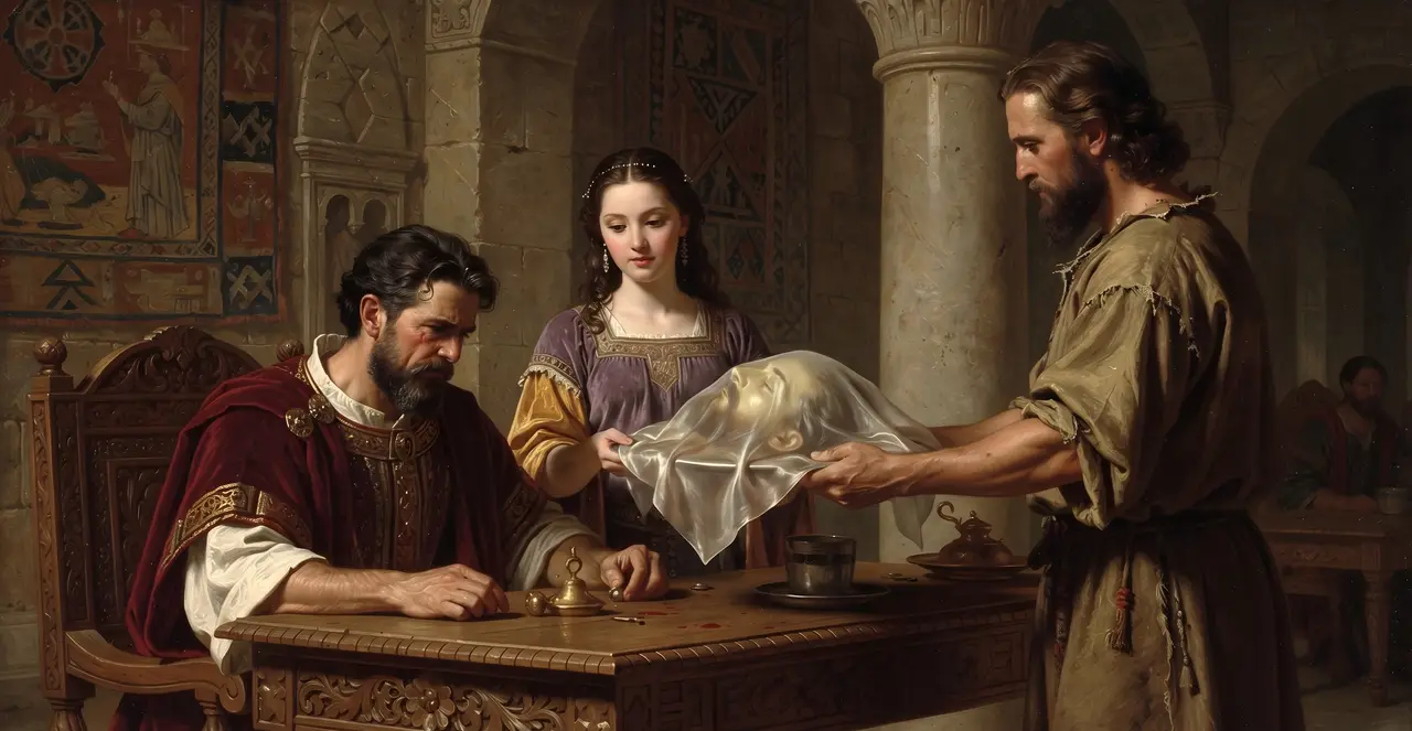 Matthew 14:7-12 — Matthew, oil painting · TruthPrints