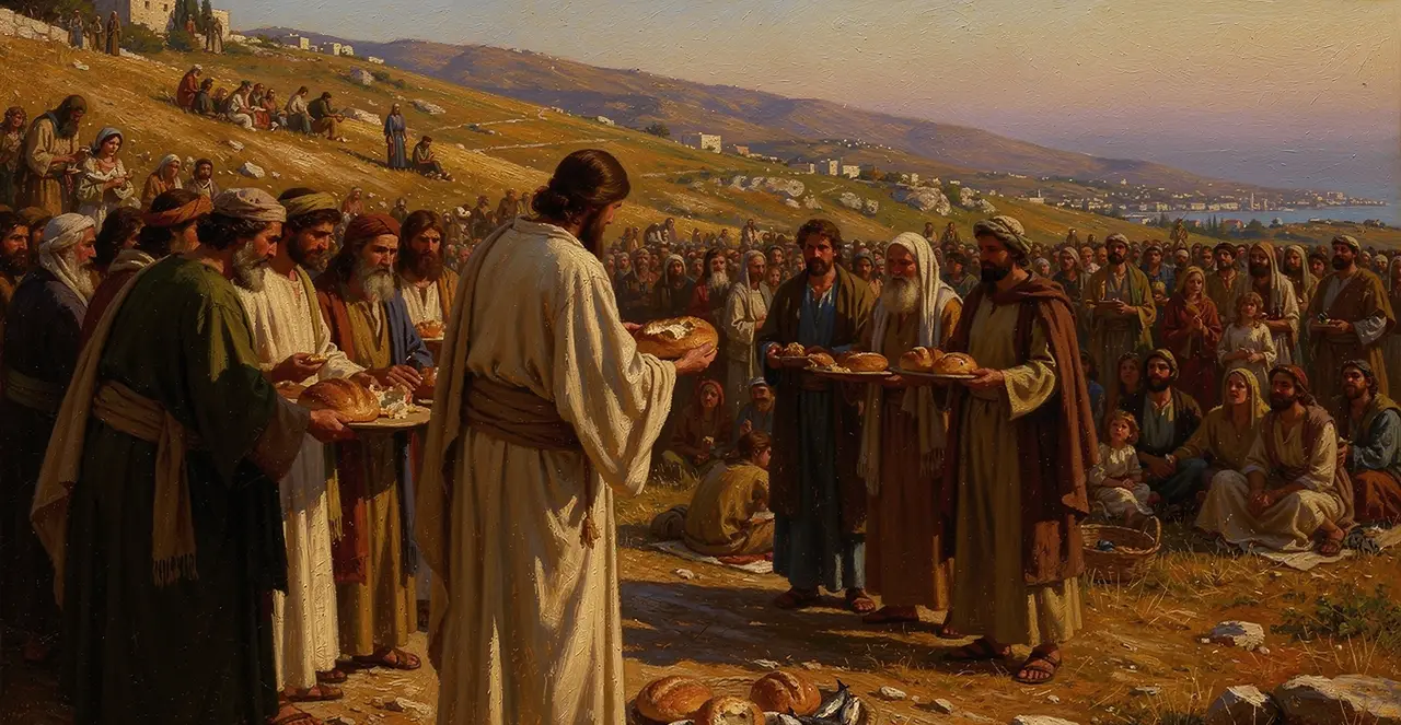 Matthew 15:36-39 — Matthew, oil painting · TruthPrints