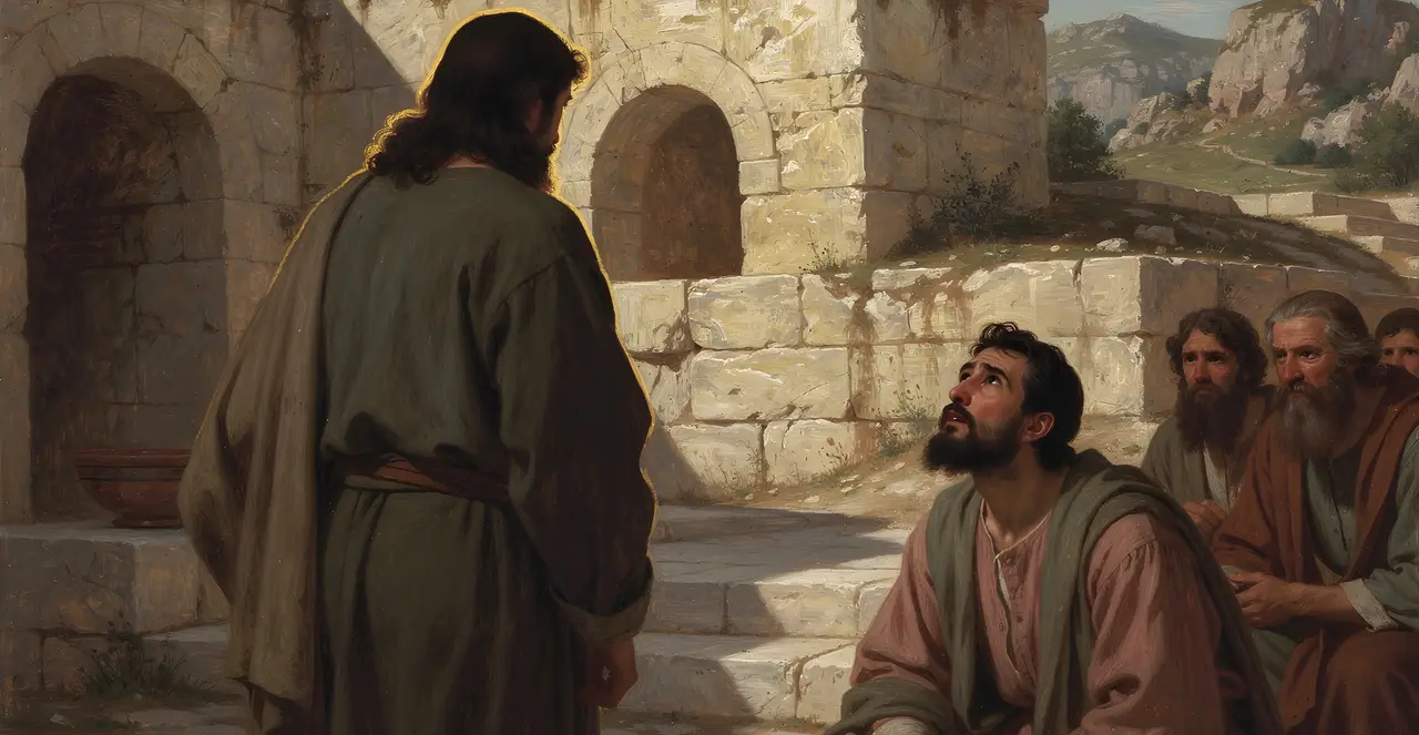 Matthew 16:11-15 — Matthew, oil painting · TruthPrints