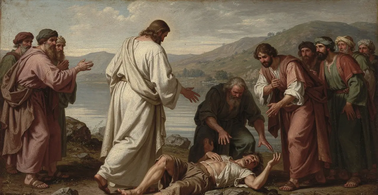 Matthew 17:15-19 — Matthew, oil painting · TruthPrints