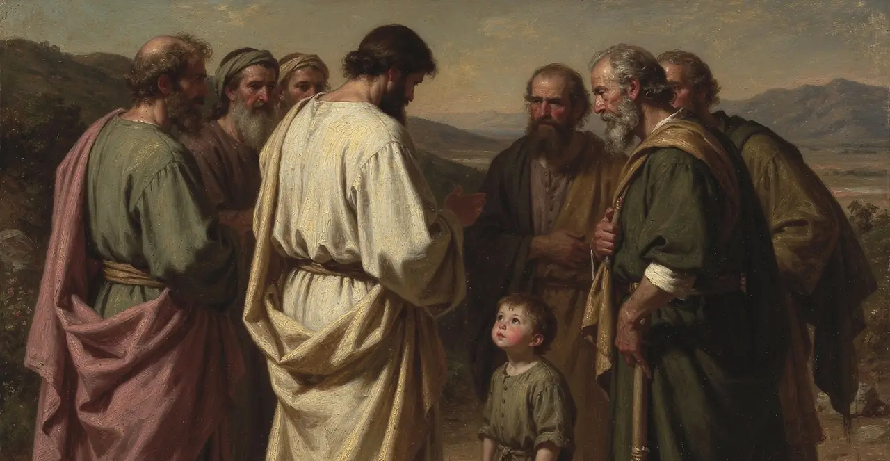 Matthew 18:1-5 — Matthew, oil painting · TruthPrints