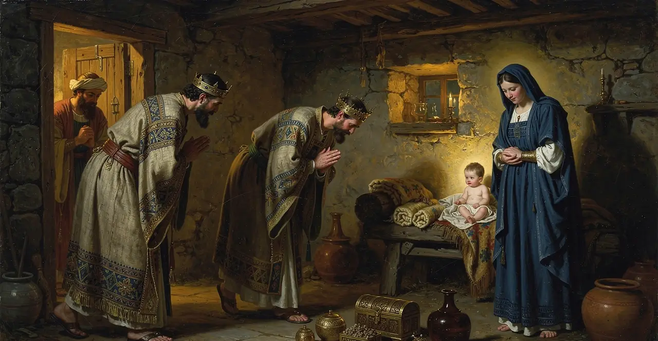 Matthew 2:10-12 — Matthew, oil painting · TruthPrints