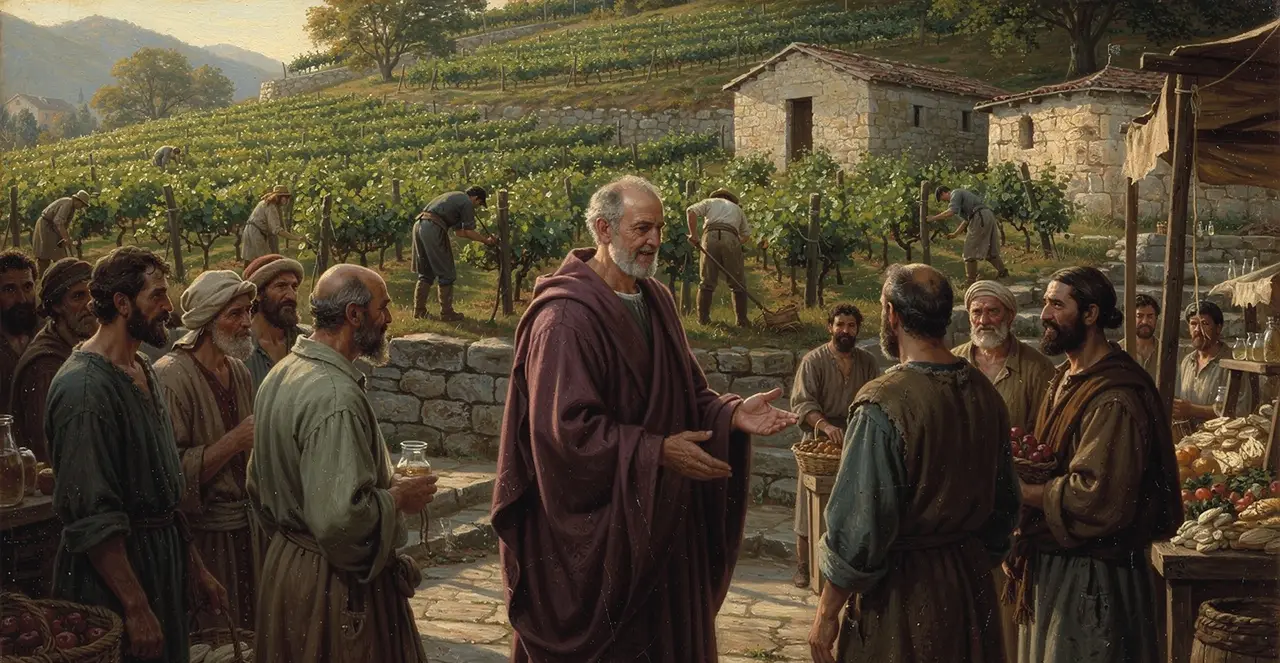 Matthew 20:1-5 — Matthew, oil painting · TruthPrints