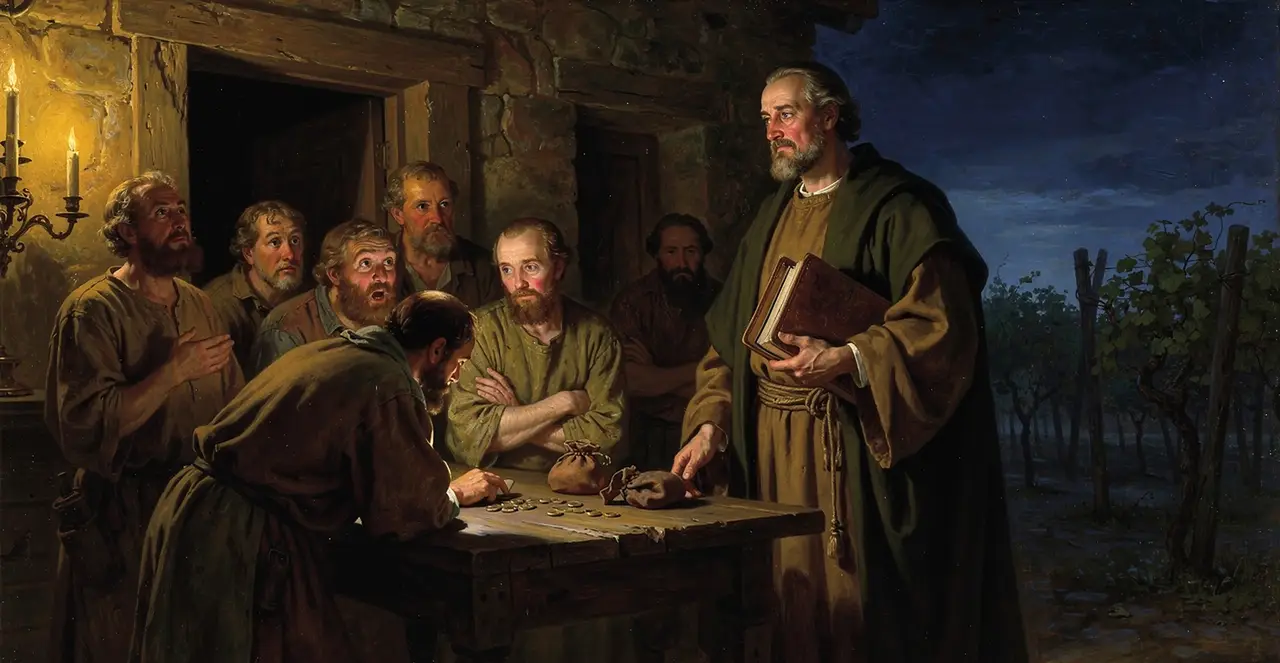 Matthew 20:10-14 — Matthew, oil painting · TruthPrints