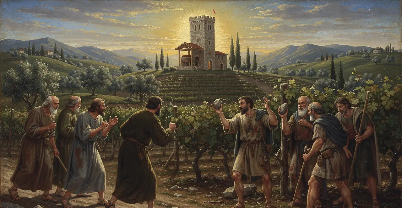 Matthew 21:33-37 — Matthew, oil painting · TruthPrints
