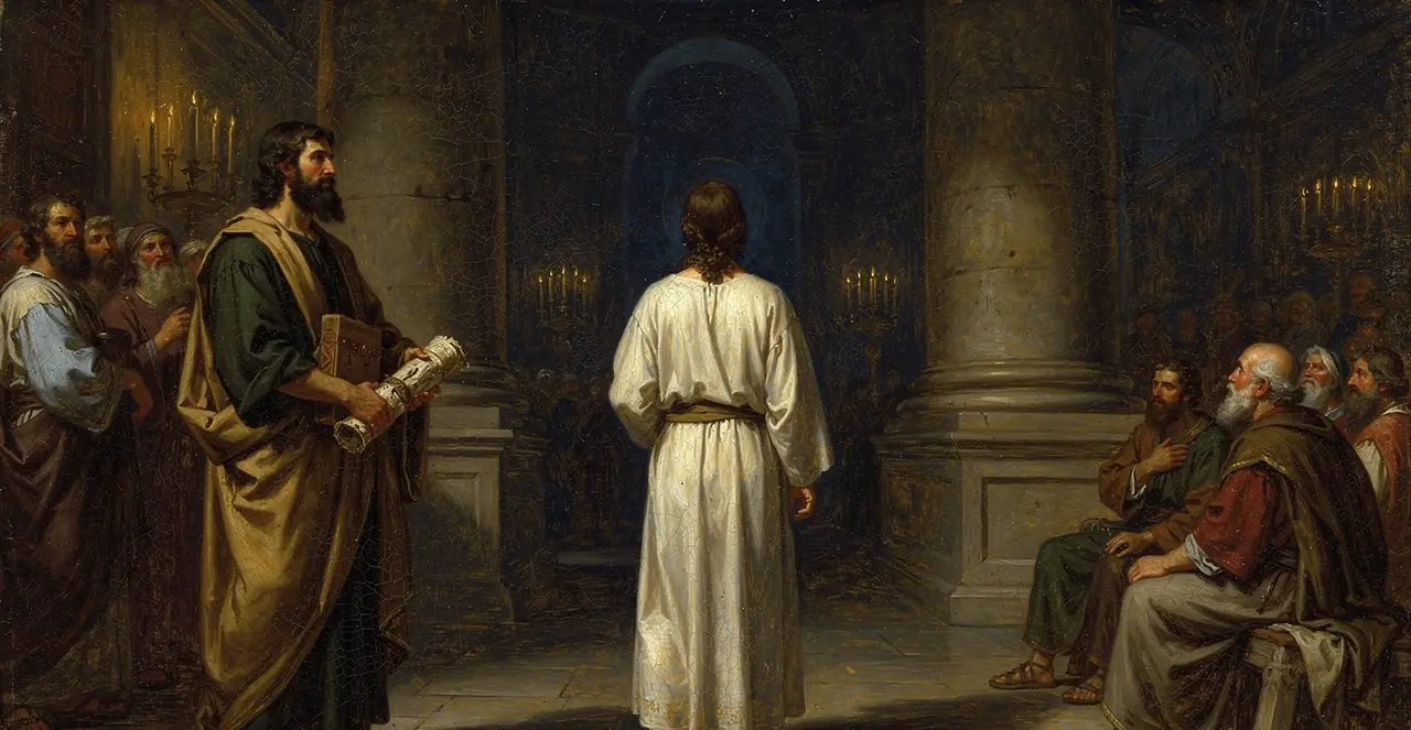 Matthew 22:46 — Matthew, oil painting · TruthPrints