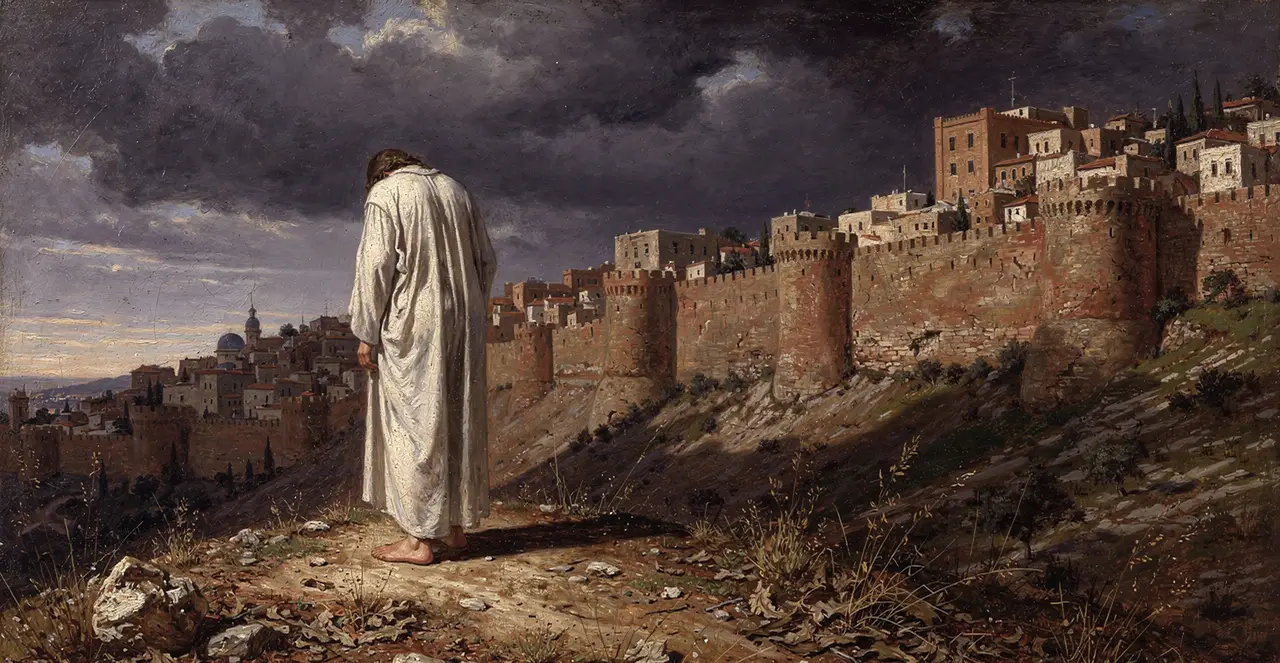 Matthew 23:37-39 — Matthew, oil painting · TruthPrints