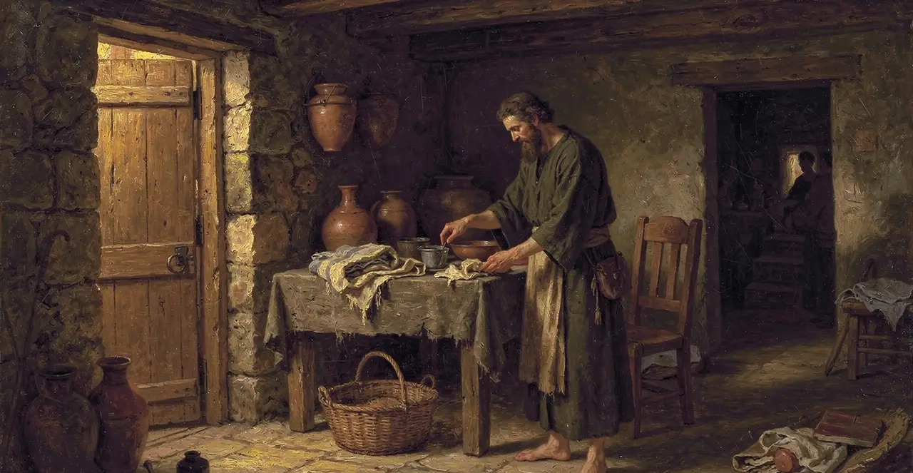 Matthew 24:43-47 — Matthew, oil painting · TruthPrints