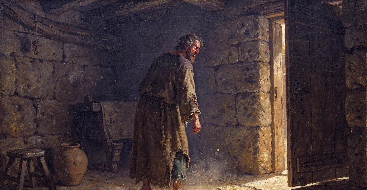 Matthew 24:48-51 — Matthew, oil painting · TruthPrints