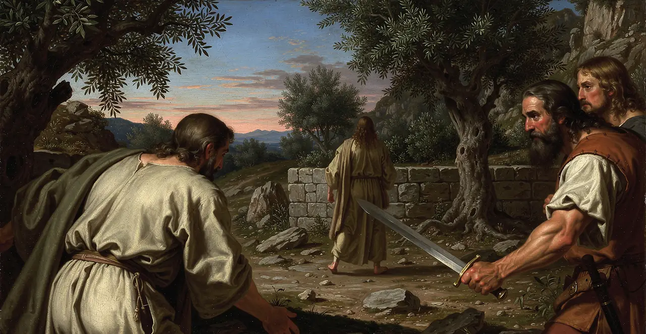 Matthew 26:51-54 — Matthew, oil painting · TruthPrints