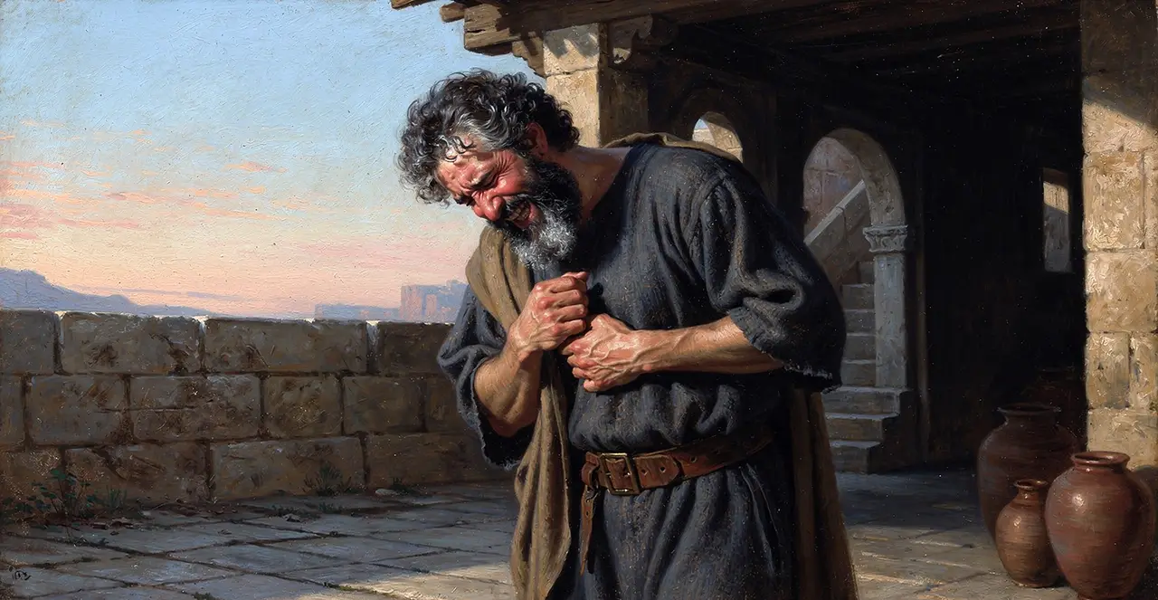 Matthew 26:73-75 — Matthew, oil painting · TruthPrints