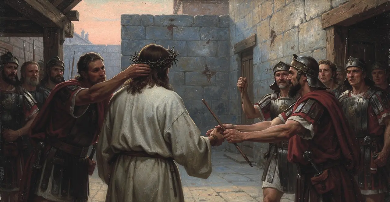Matthew 27:26-30 — Matthew, oil painting · TruthPrints