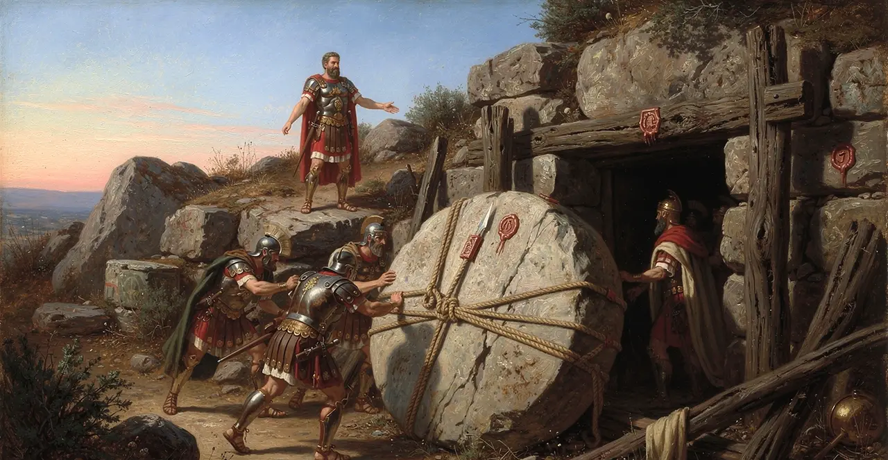 Matthew 27:63-66 — Matthew, oil painting · TruthPrints