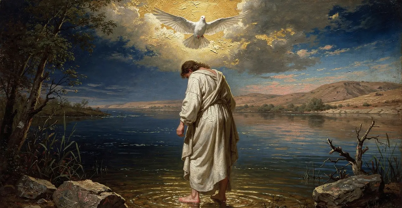 Matthew 3:15-17 — Matthew, oil painting · TruthPrints