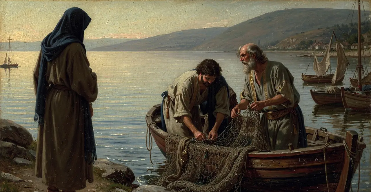 Matthew 4:21-24 — Matthew, oil painting · TruthPrints