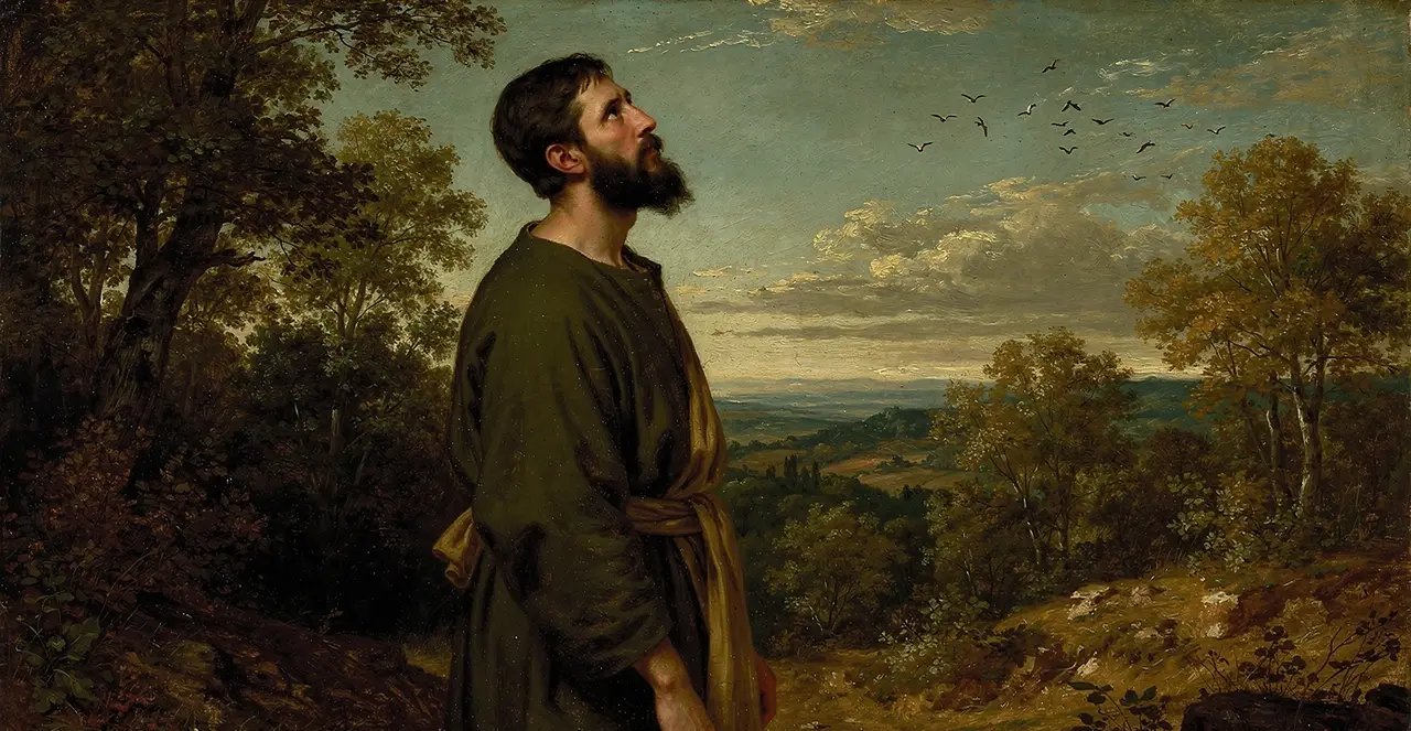 Matthew 6:24-26 — Matthew, oil painting · TruthPrints