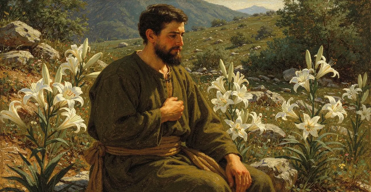 Matthew 6:27-31 — Matthew, oil painting · TruthPrints