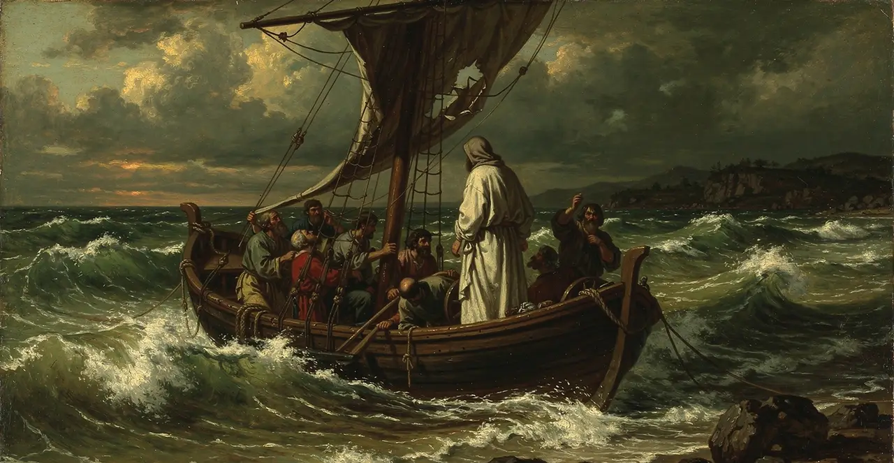 Matthew 8:26-29 — Matthew, oil painting · TruthPrints