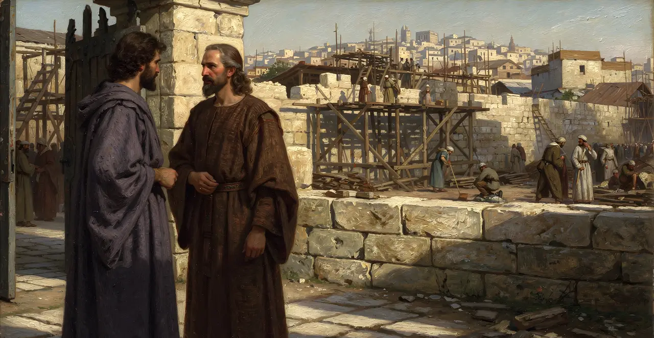 Nehemiah 11:4-6 — Nehemiah, oil painting · TruthPrints