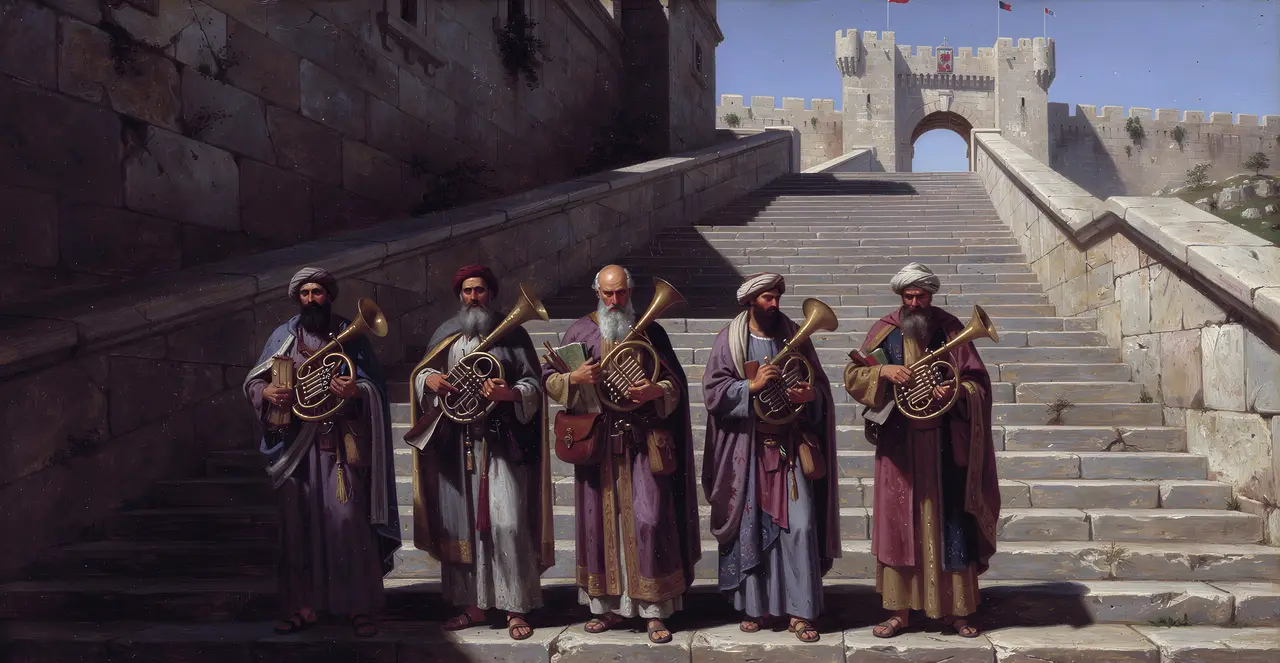 Nehemiah 12:33-37 — Nehemiah, oil painting · TruthPrints