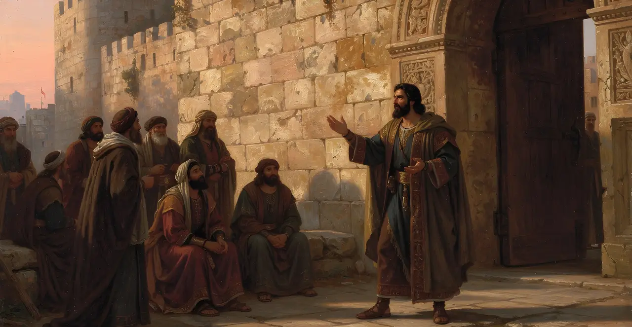Nehemiah 13:21-23 — Nehemiah, oil painting · TruthPrints