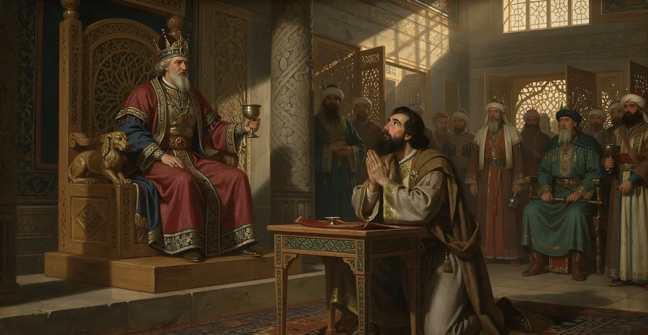 Nehemiah 2:4-6 — Nehemiah, oil painting · TruthPrints