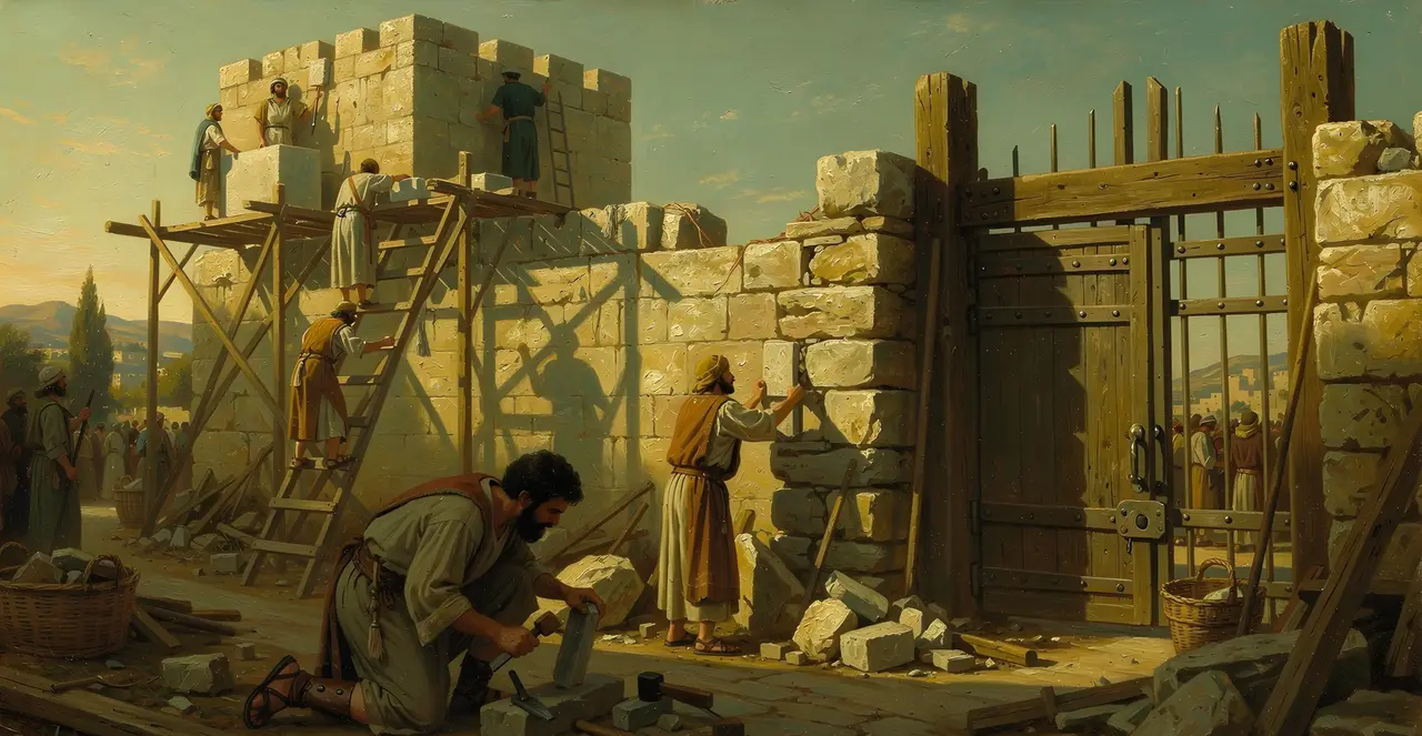 Nehemiah 3:11-14 — Nehemiah, oil painting · TruthPrints
