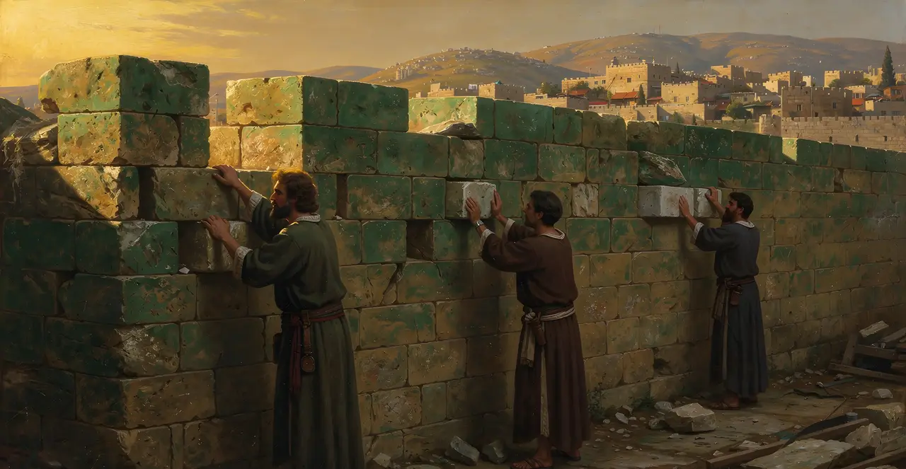 Nehemiah 3:17-20 — Nehemiah, oil painting · TruthPrints