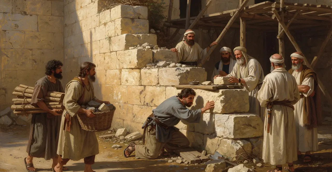 Nehemiah 3:21-24 — Nehemiah, oil painting · TruthPrints