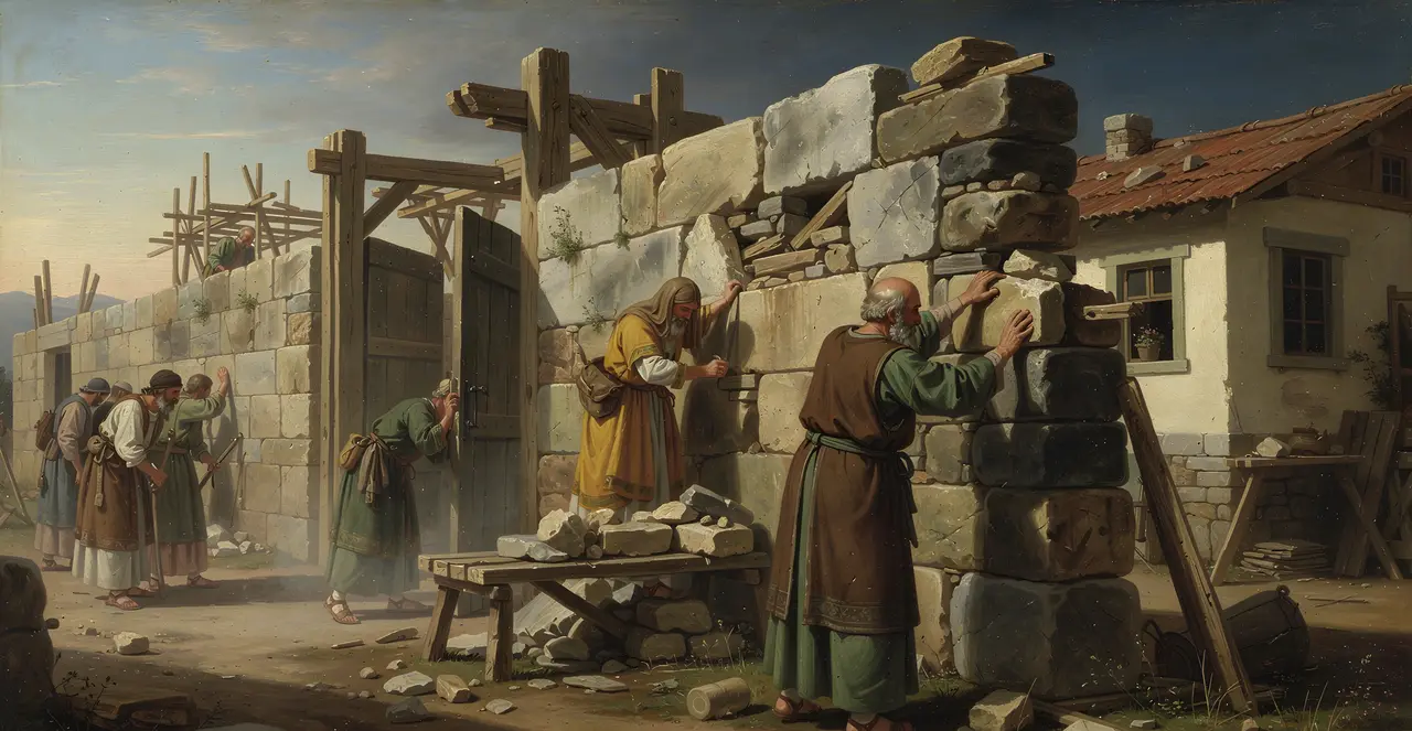 Nehemia 3,29-32 — Nehemia, Ölgemälde · TruthPrints