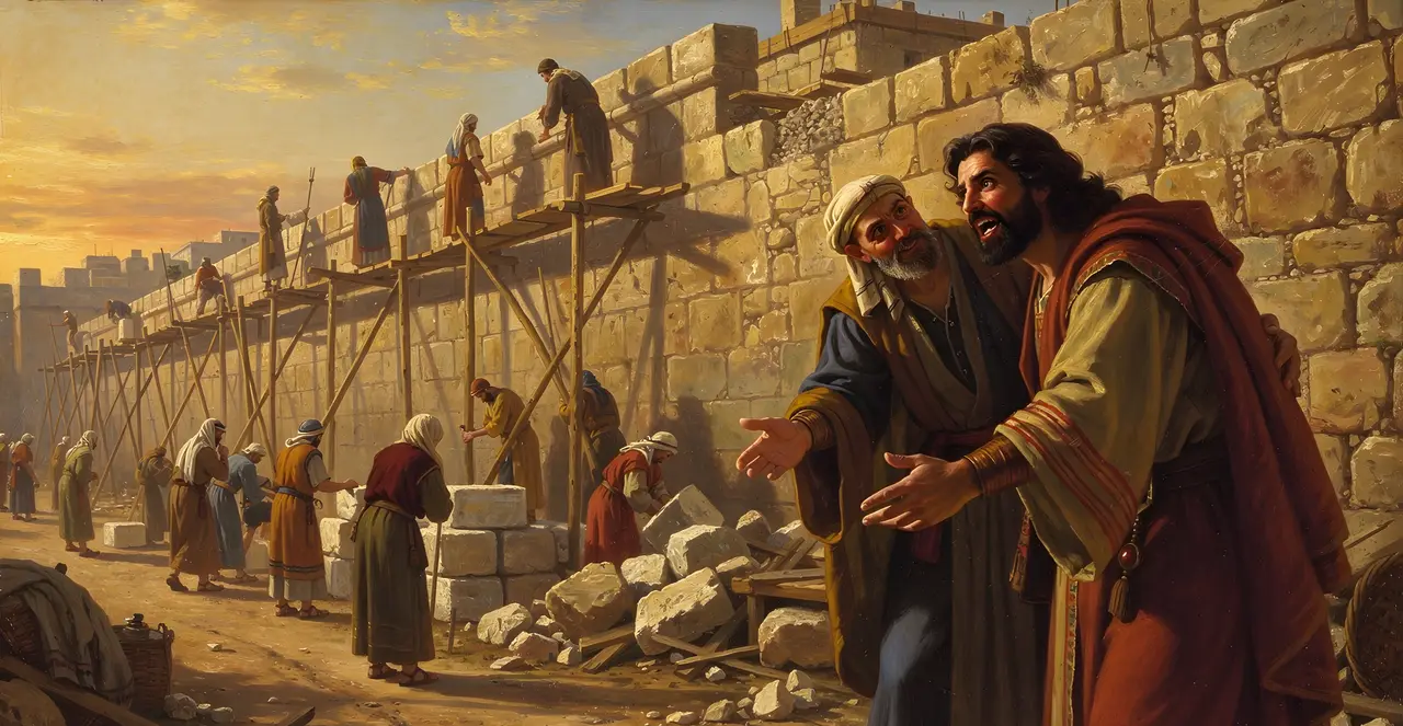 Nehemiah 4:1-3 — Nehemiah, oil painting · TruthPrints