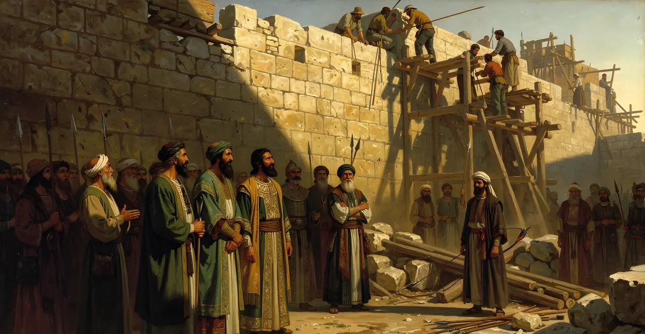 Nehemiah 4:12-14 — Nehemiah, oil painting · TruthPrints