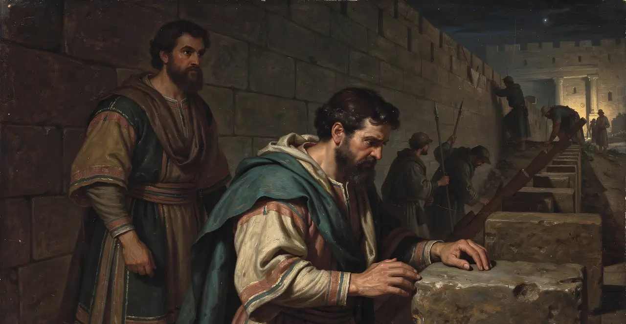 Nehemia 4,22-23 — Nehemia, Ölgemälde · TruthPrints