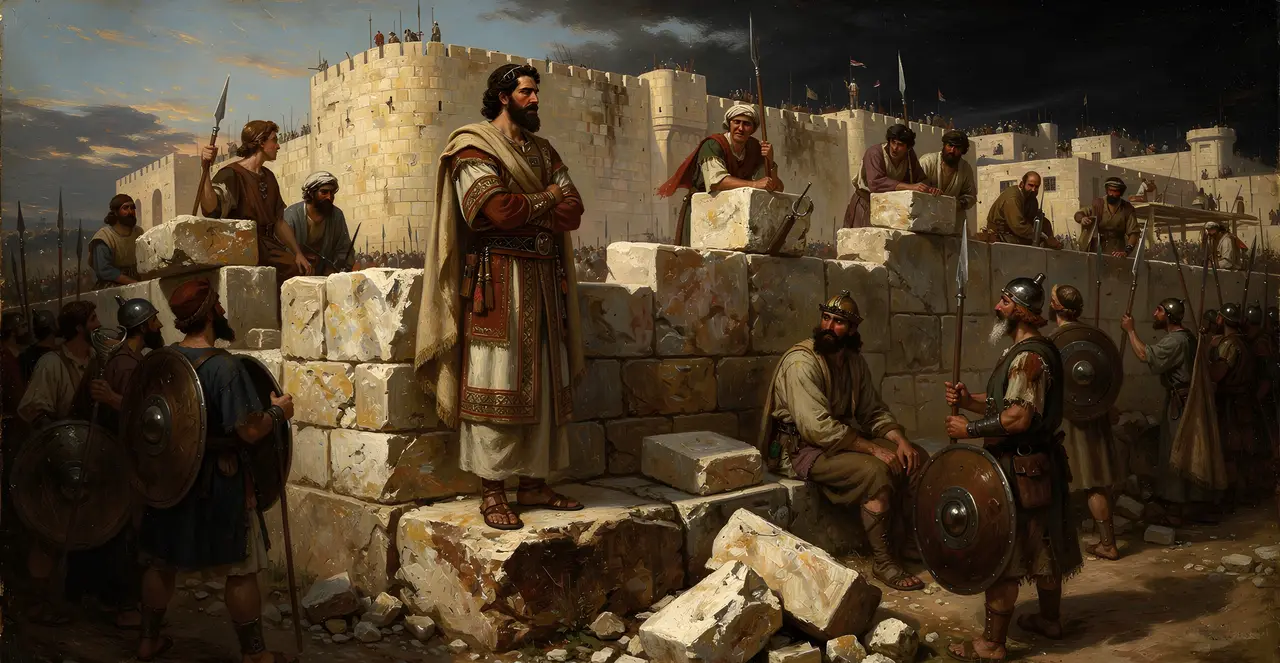 Nehemia 4,8-11 — Nehemia, Ölgemälde · TruthPrints