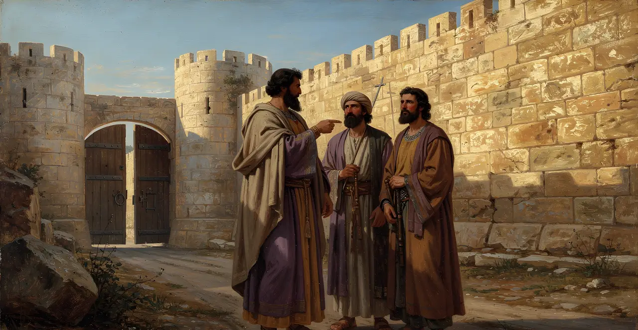 Nehemiah 7:1-3 — Nehemiah, oil painting · TruthPrints