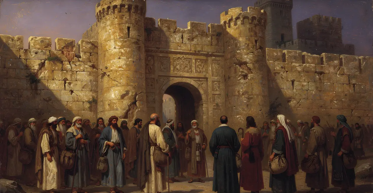 Nehemiah 7:50-58 — Nehemiah, oil painting · TruthPrints