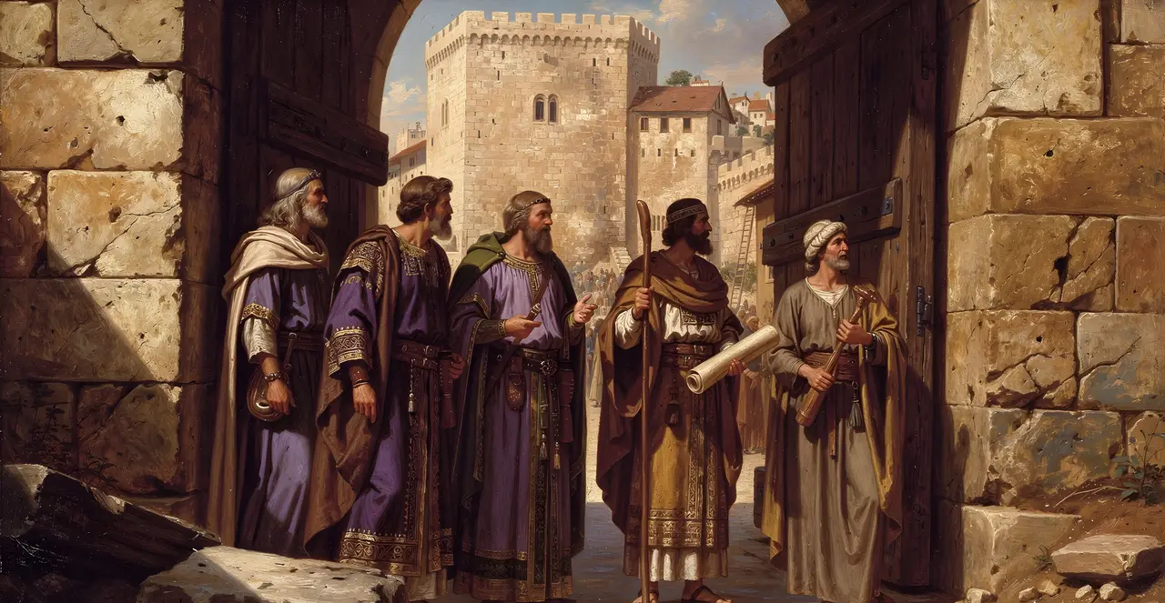 Nehemiah 7:73 — Nehemiah, oil painting · TruthPrints