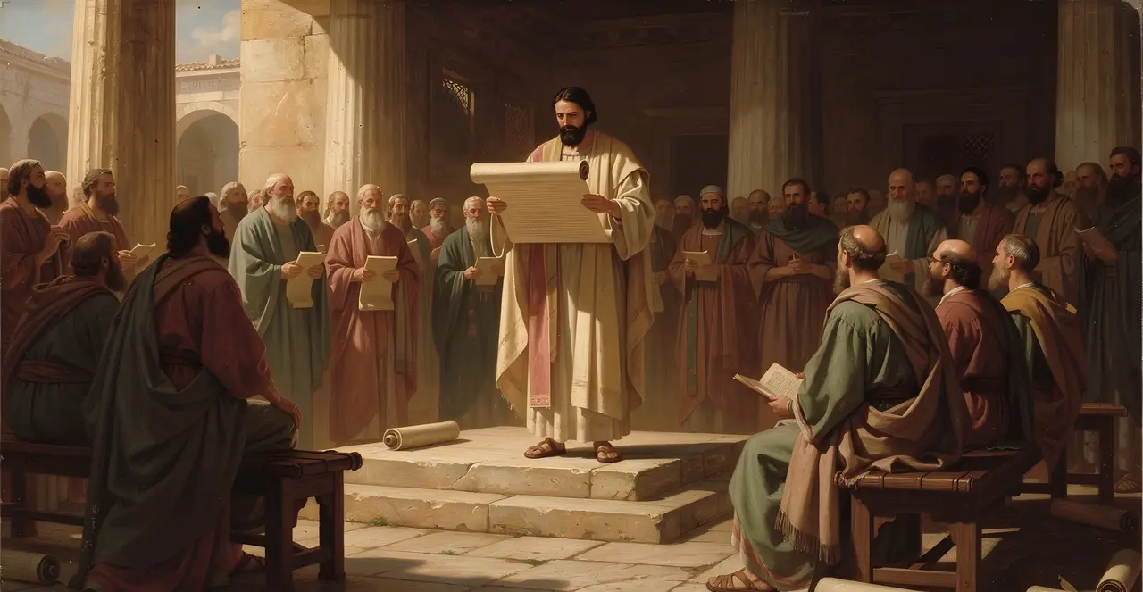 Nehemiah 8:18 — Nehemiah, oil painting · TruthPrints