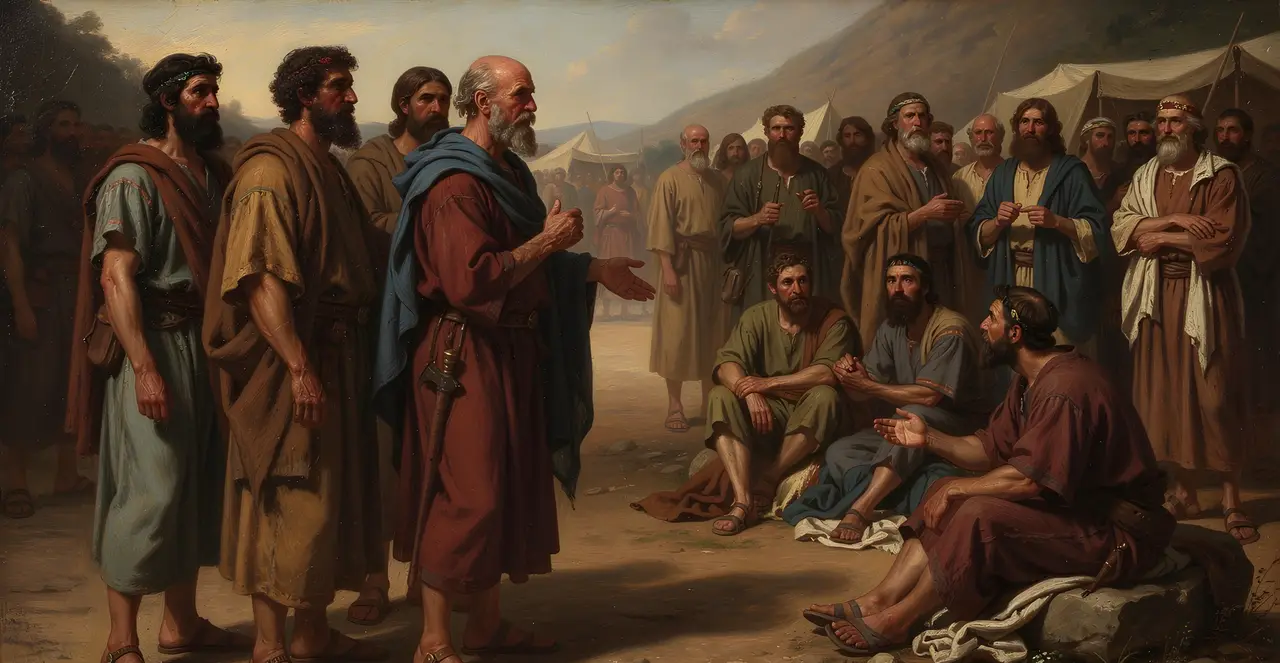 Numbers 1:27-30 — Numbers, oil painting · TruthPrints