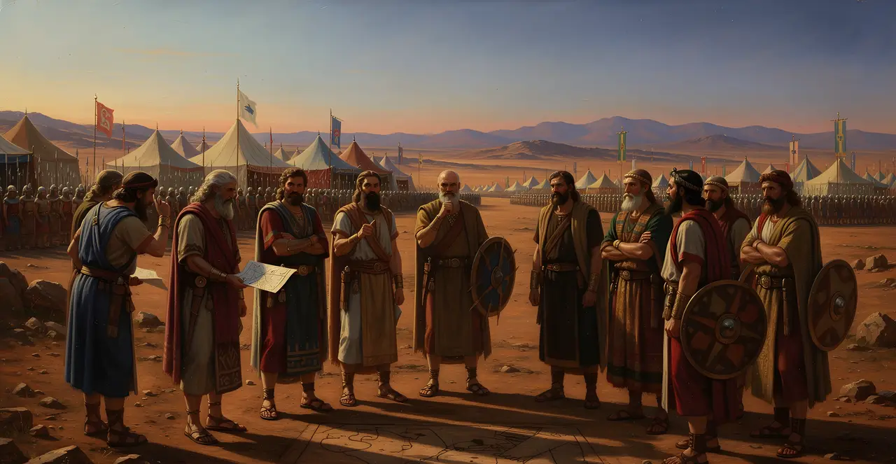 Numbers 10:23-27 — Numbers, oil painting · TruthPrints