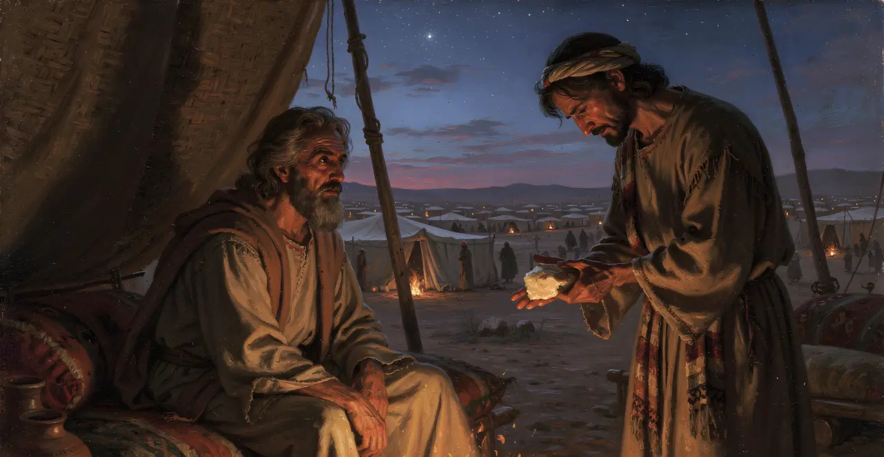 Numbers 11:5-9 — Numbers, oil painting · TruthPrints