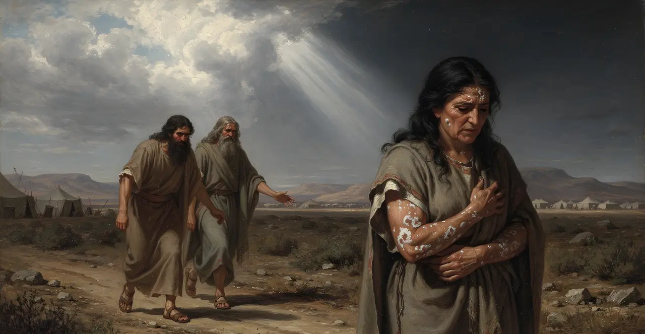 Numbers 12:14-16 — Numbers, oil painting · TruthPrints