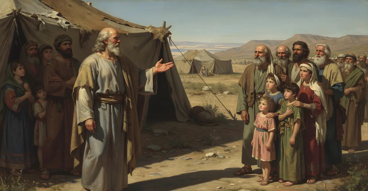 Numbers 16:25-28 — Numbers, oil painting · TruthPrints