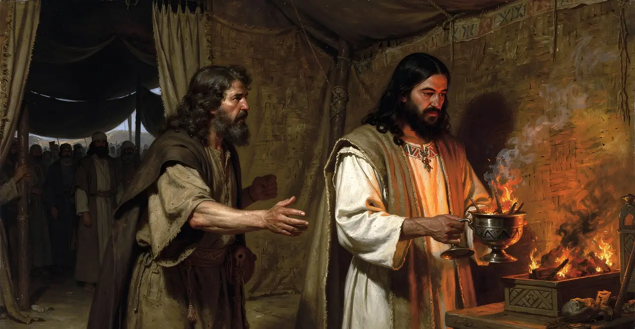Numbers 16:43-47 — Numbers, oil painting · TruthPrints