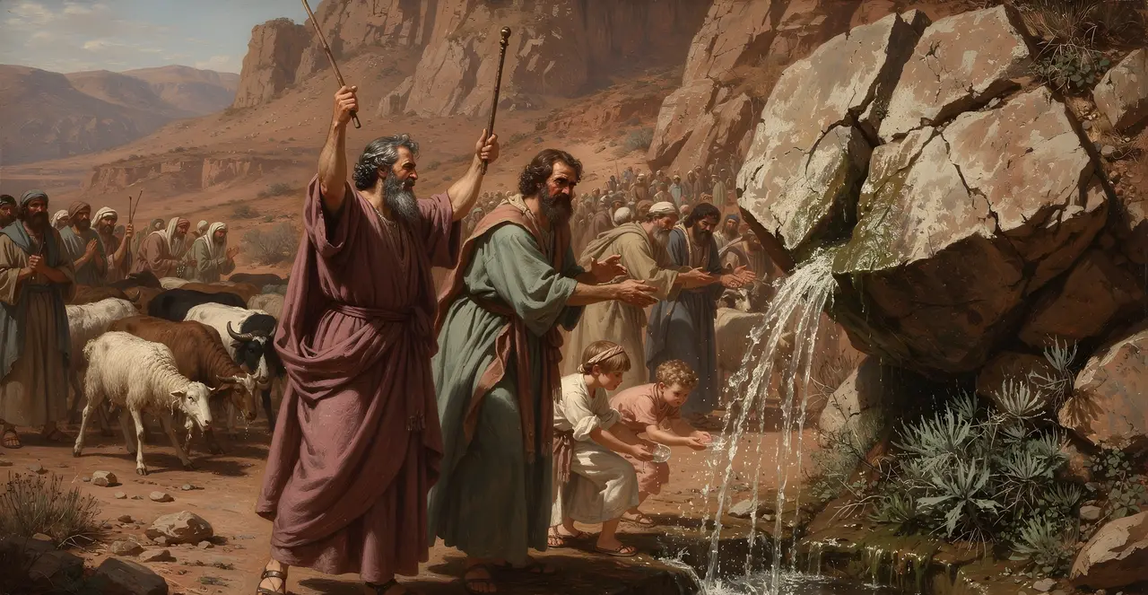 Numbers 20:11-14 — Numbers, oil painting · TruthPrints